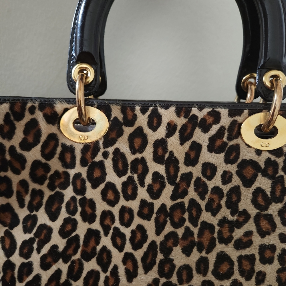 Authentic Christian Dior Lady Bag Cheetah ๐ Print - Picture 16 of 17